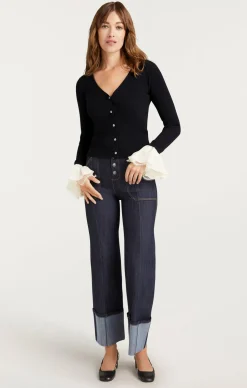 Bernadette Prestyled Ribbed Cardigan