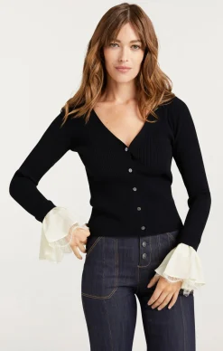 Bernadette Prestyled Ribbed Cardigan