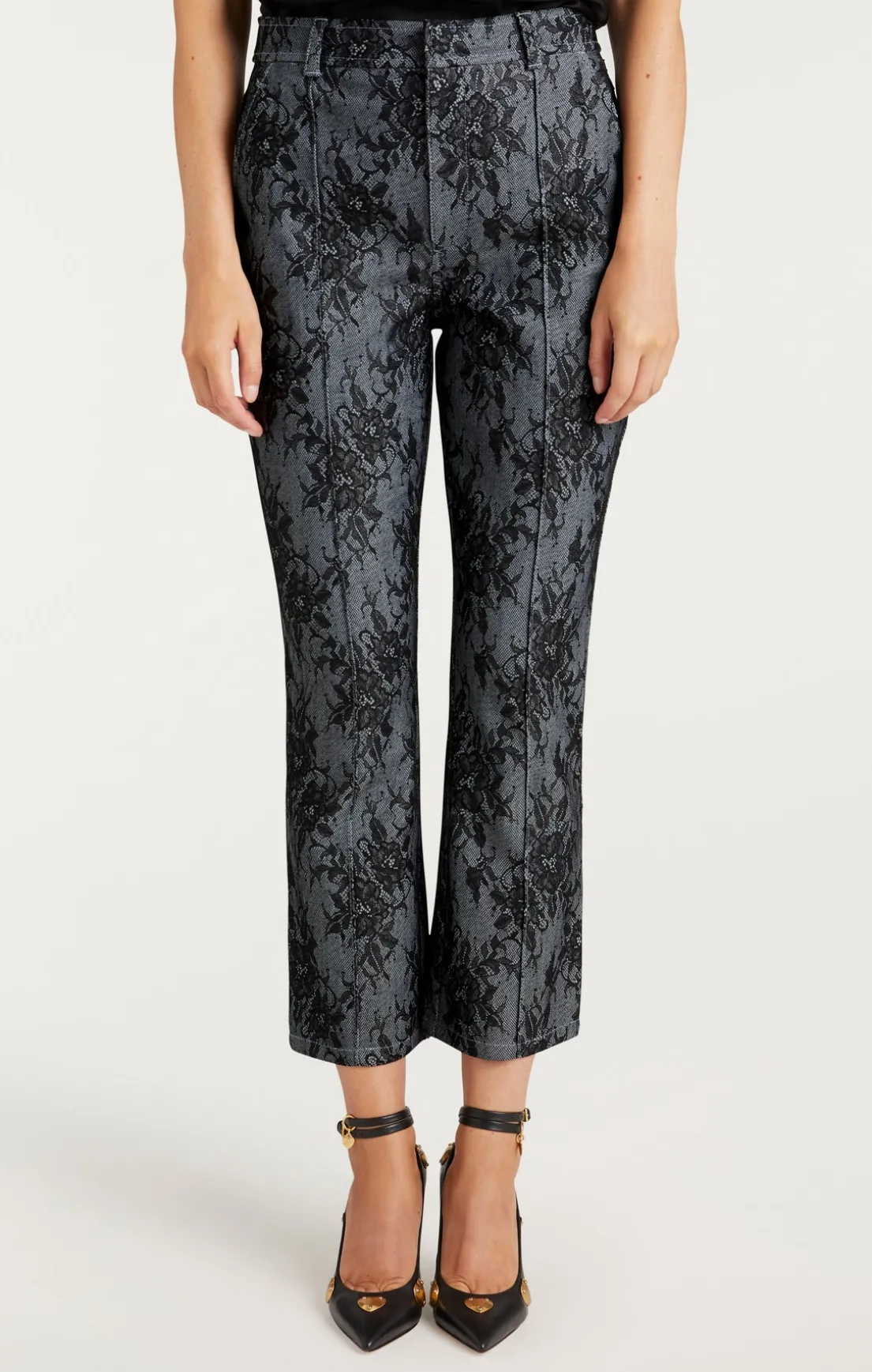 Bonded Lace Cropped Evelyn Pant