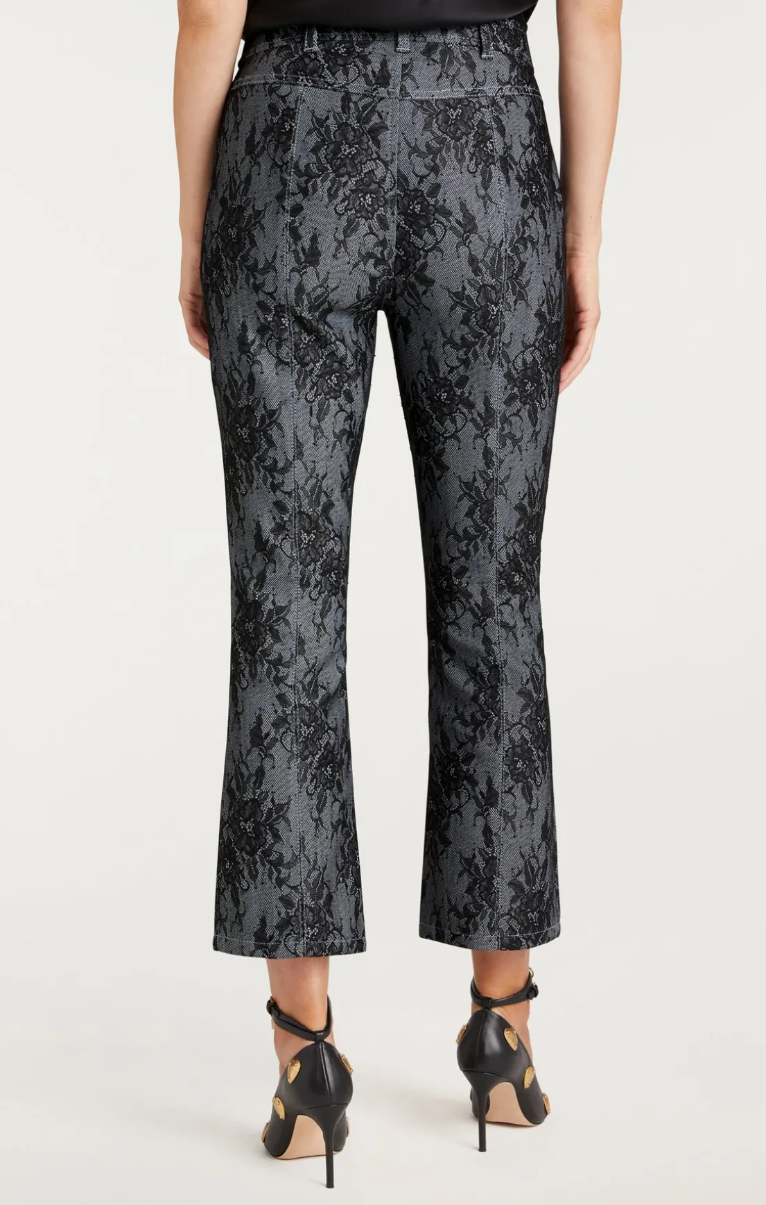 Bonded Lace Cropped Evelyn Pant