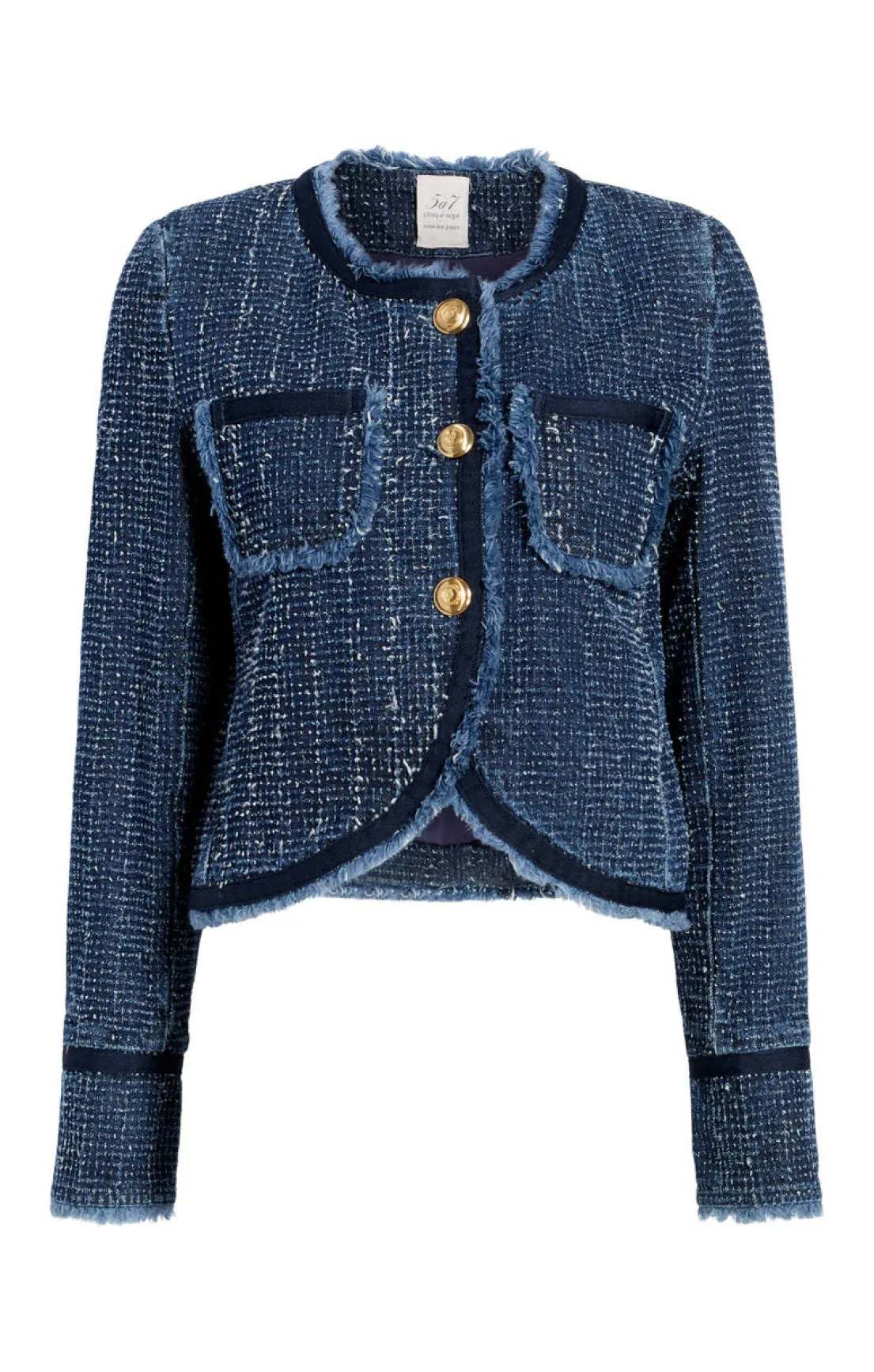 Boucle Denim Zanda Jacket