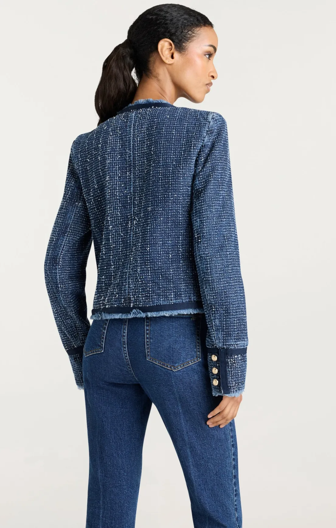 Boucle Denim Zanda Jacket