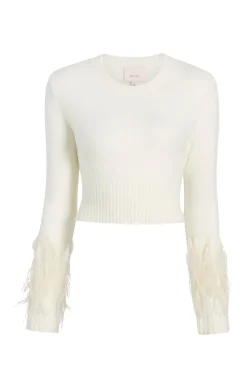Briana Feather Crewneck Pullover