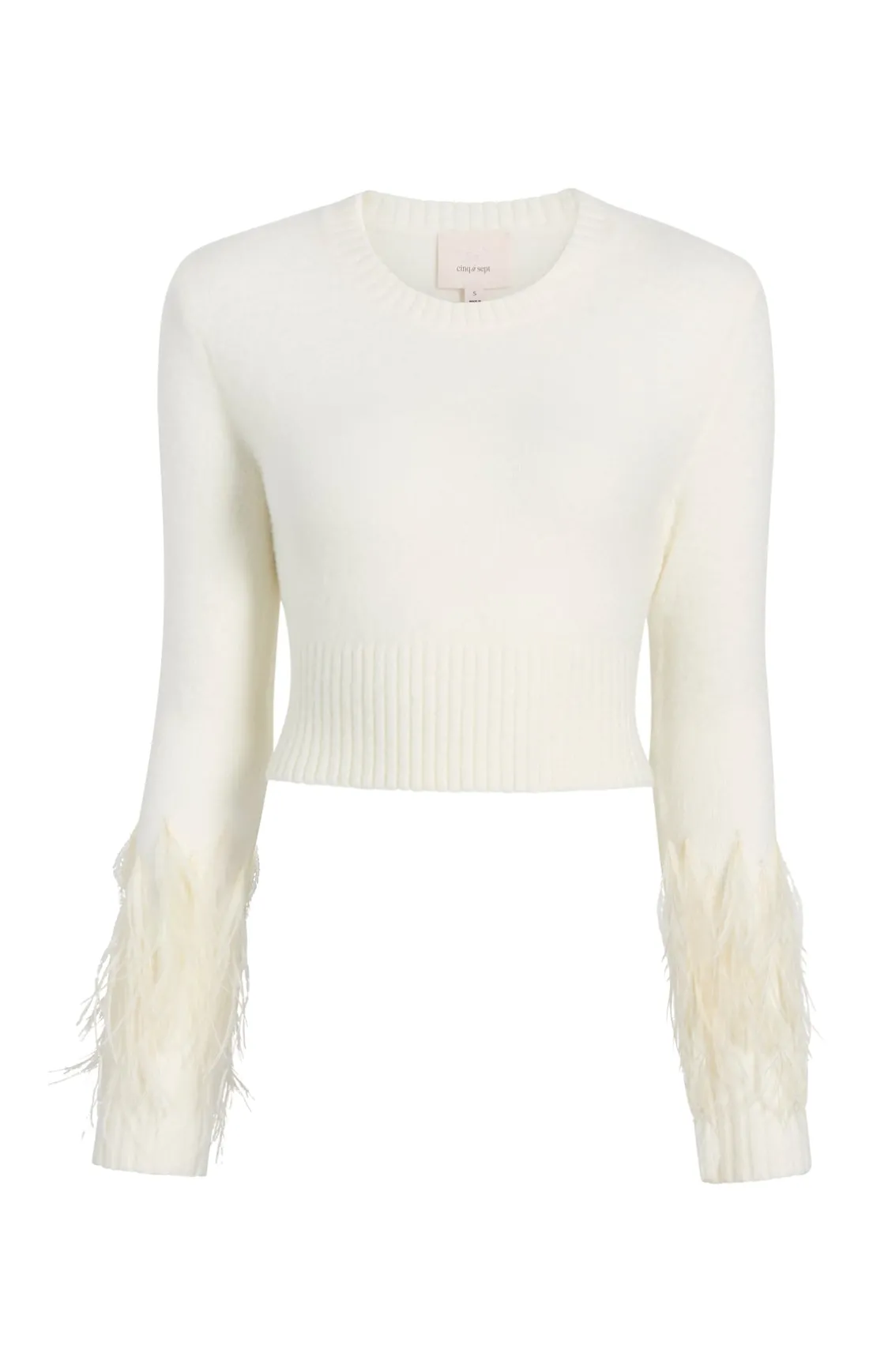 Briana Feather Crewneck Pullover