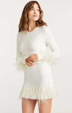 Briana Feather Crewneck Pullover