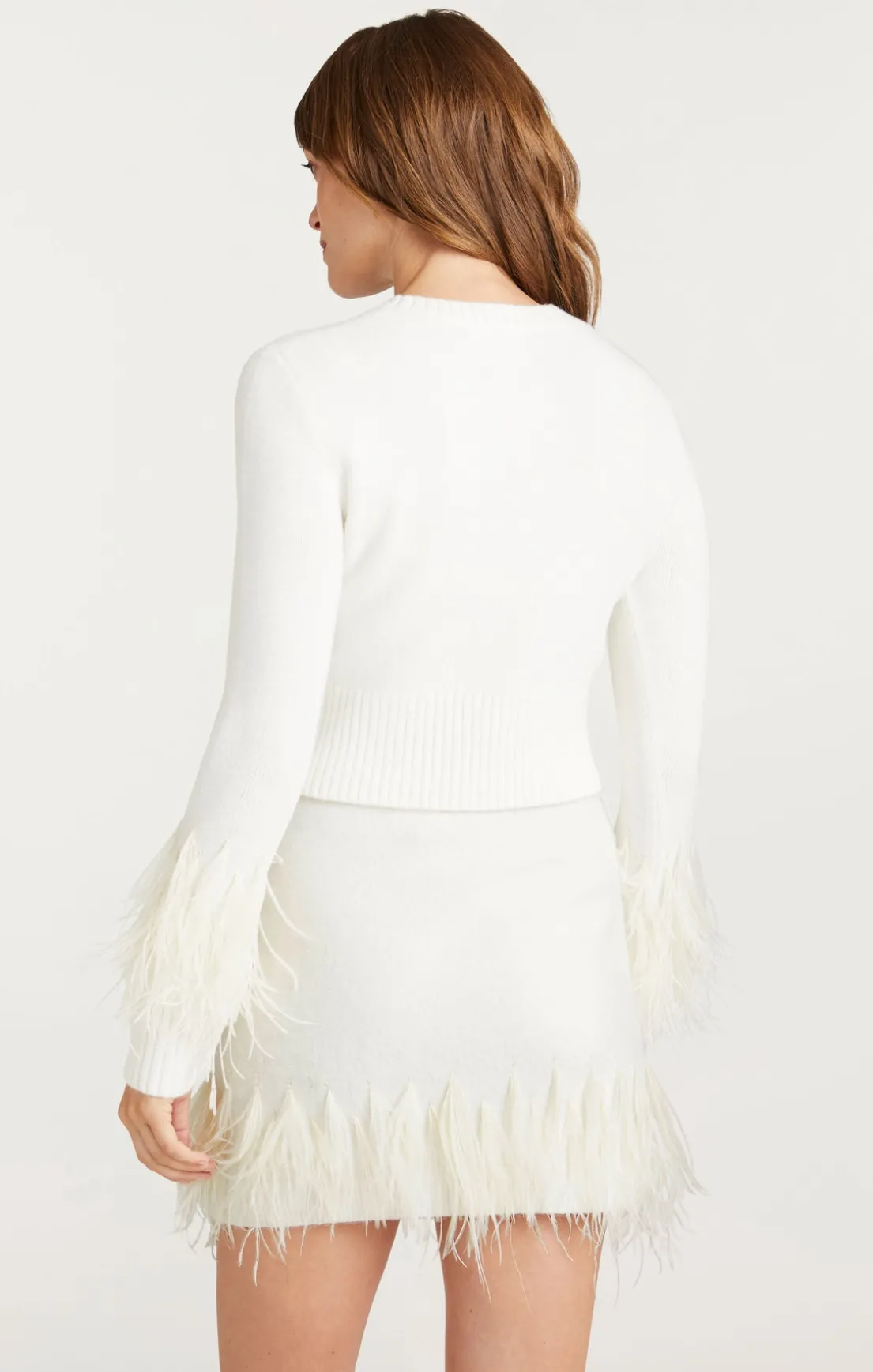 Briana Feather Crewneck Pullover
