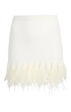 Briana Feather Mini Skirt