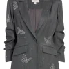 Butterflies Embroidered Joan Blazer