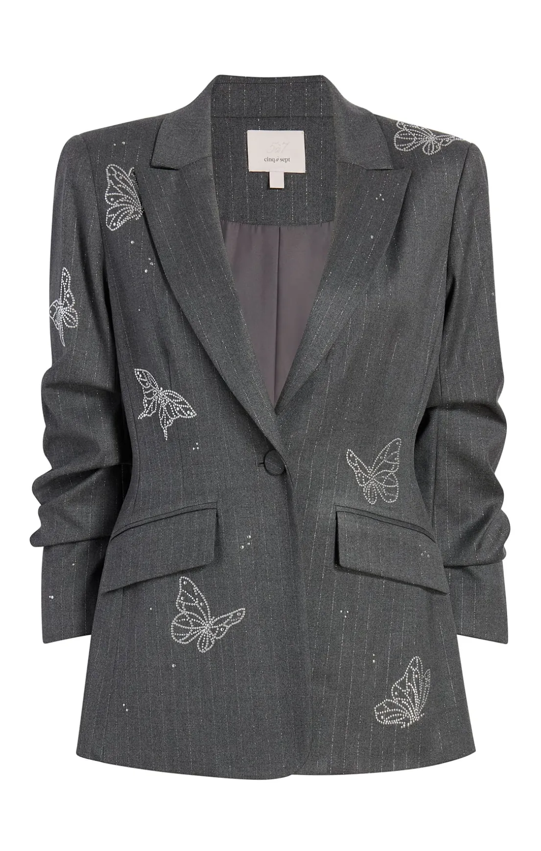 Butterflies Embroidered Joan Blazer