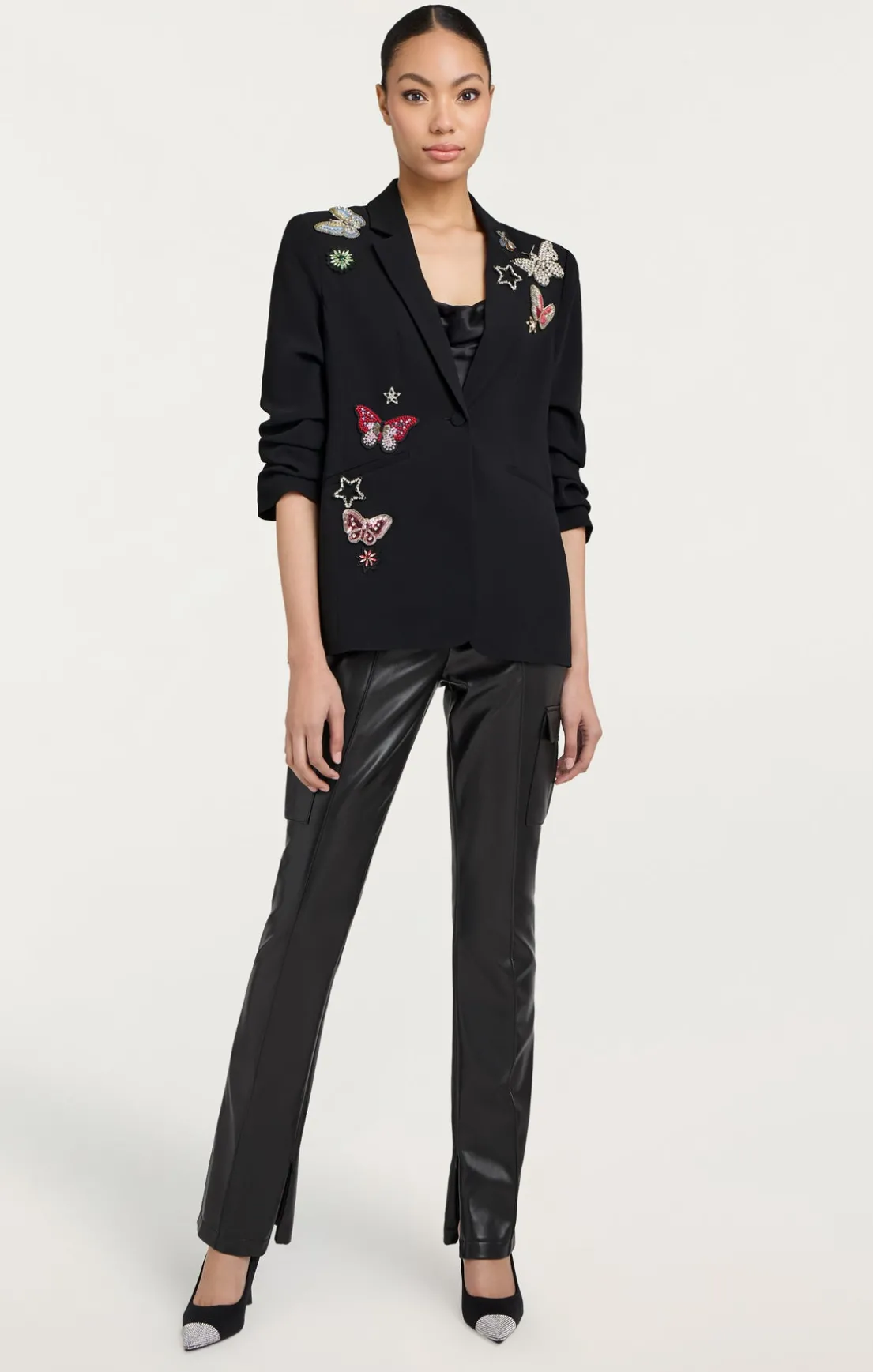 Butterfly Embellished Kylie Blazer