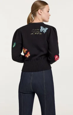 Butterfly Embellished Morgan Cardigan
