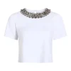 Chunky Necklace Shrunken Tee