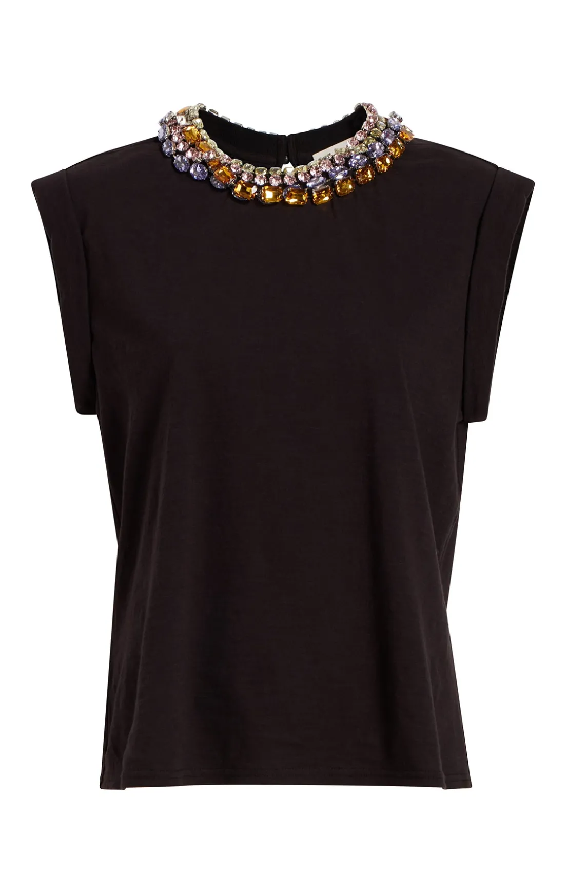 Chunky Rhinestone Embellished Tee