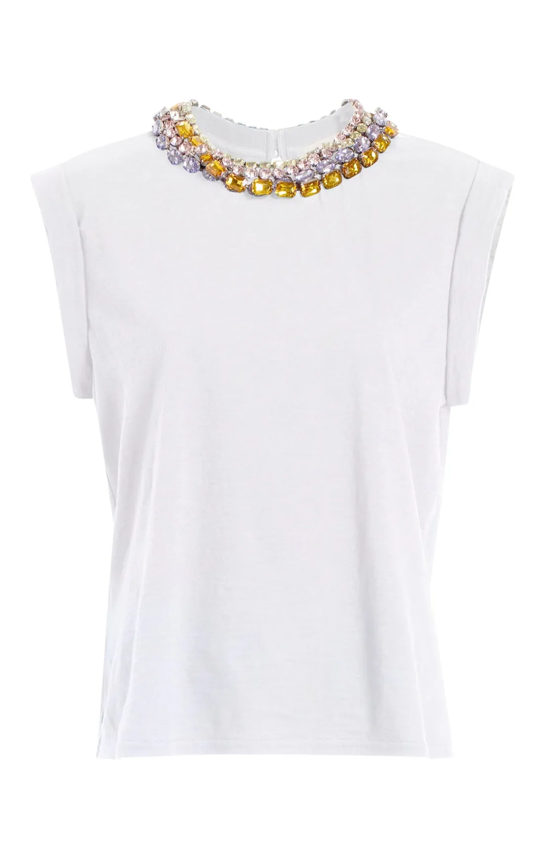 Chunky Rhinestone Embellished Tee