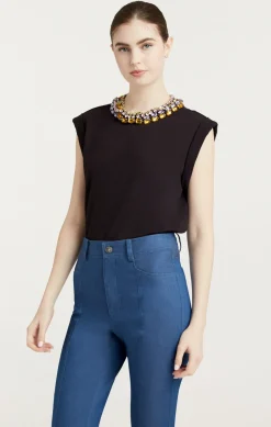 Chunky Rhinestone Embellished Tee