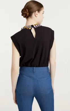 Chunky Rhinestone Embellished Tee