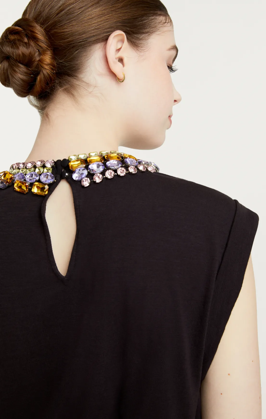 Chunky Rhinestone Embellished Tee