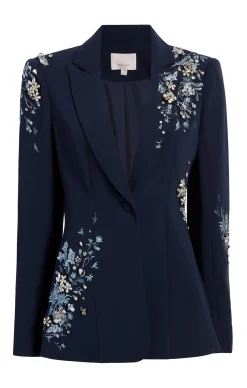 Coastal Floral Embellished Cheyenne Blazer