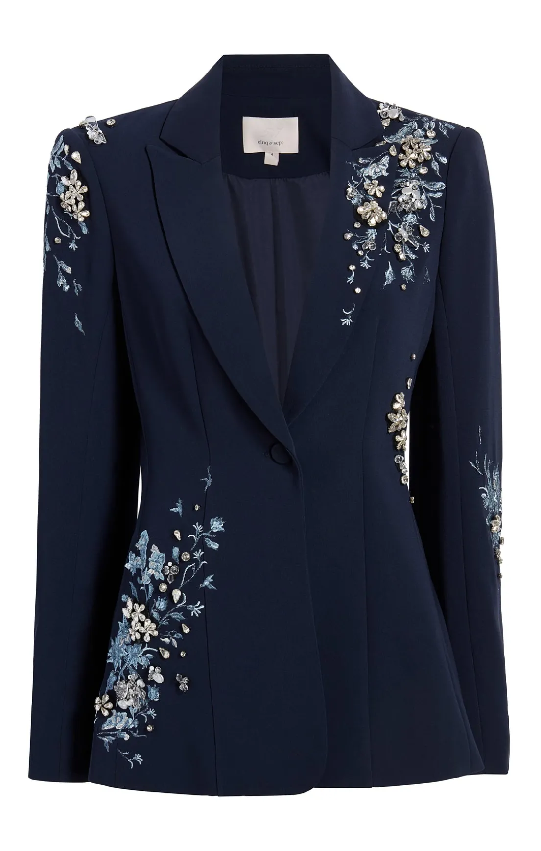 Coastal Floral Embellished Cheyenne Blazer