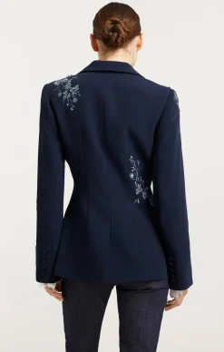 Coastal Floral Embellished Cheyenne Blazer