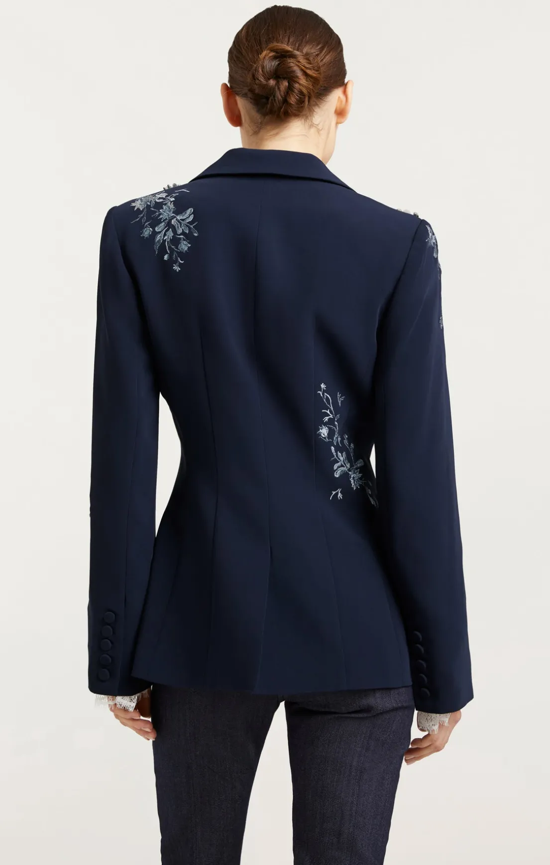 Coastal Floral Embellished Cheyenne Blazer