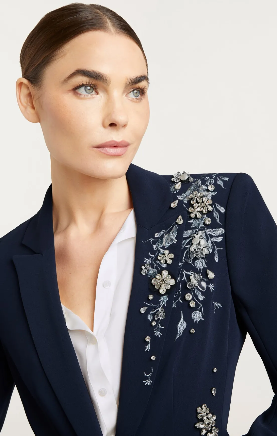 Coastal Floral Embellished Cheyenne Blazer