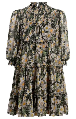 Cosmo Flowers Olive Dress