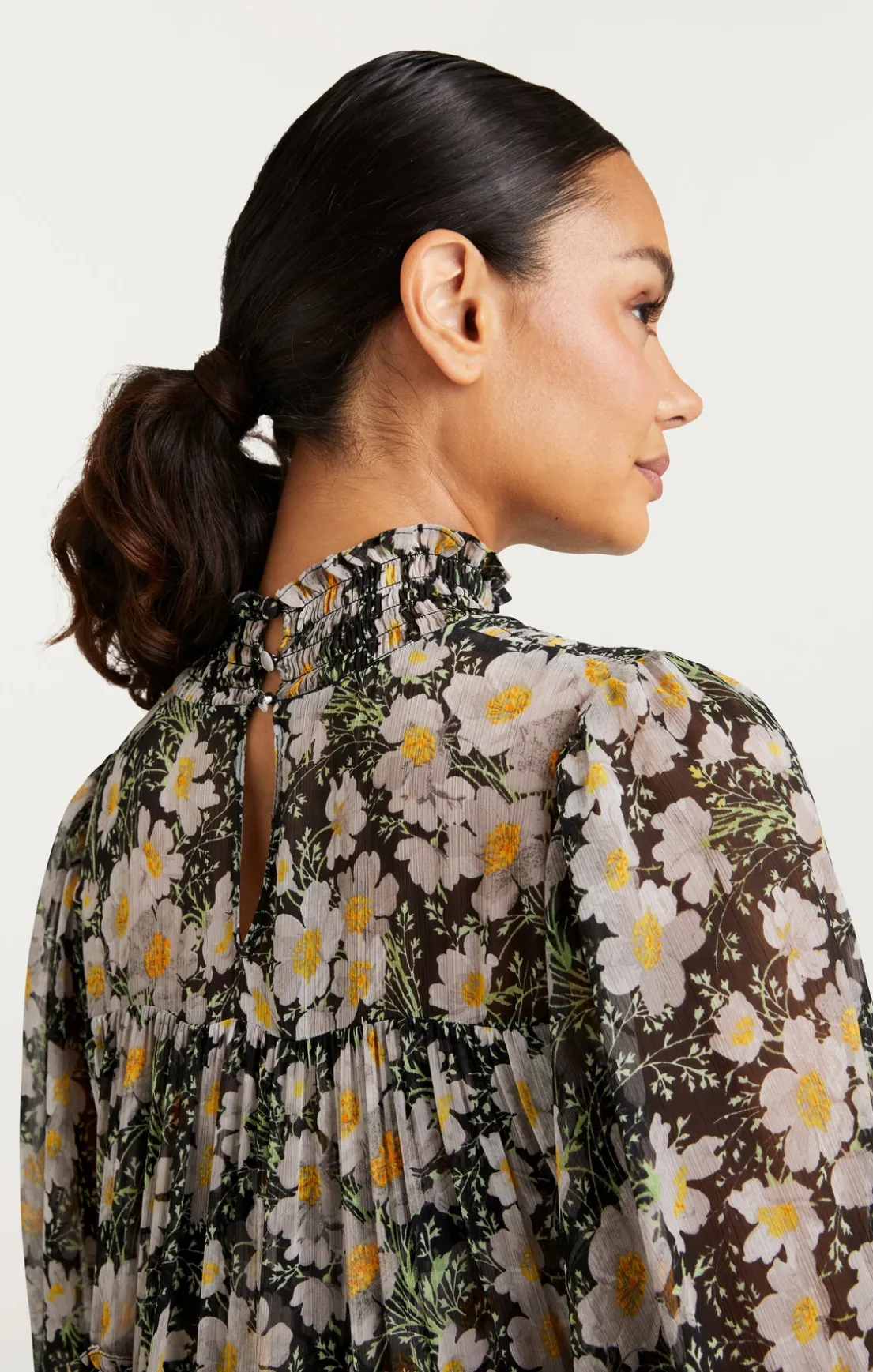Cosmo Flowers Olive Dress