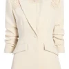 Crochet Lace Scrunched Cheyenne Blazer