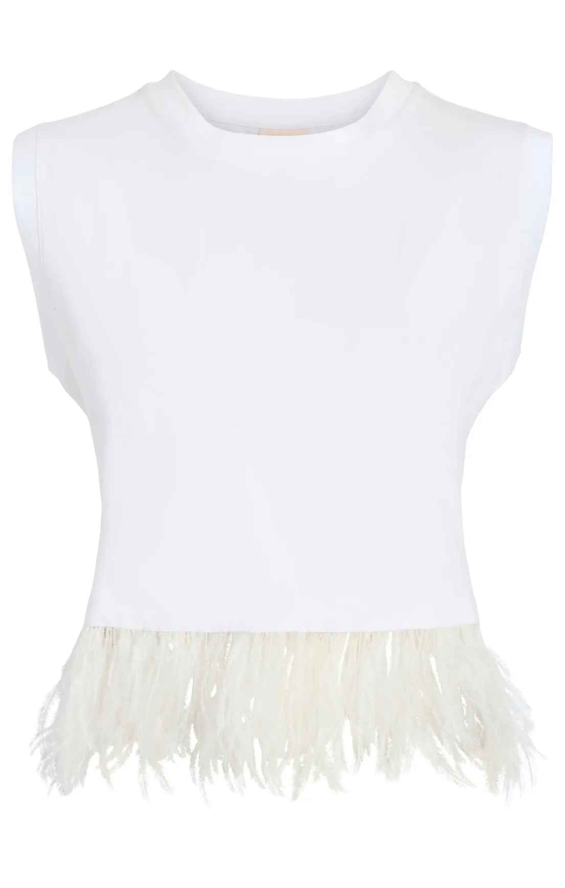 Cropped Feather Tee