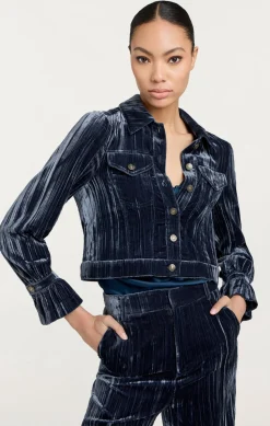 Crushed Velvet Dillon Jacket