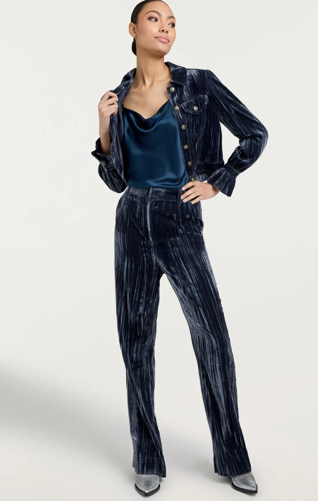 Crushed Velvet Dillon Jacket