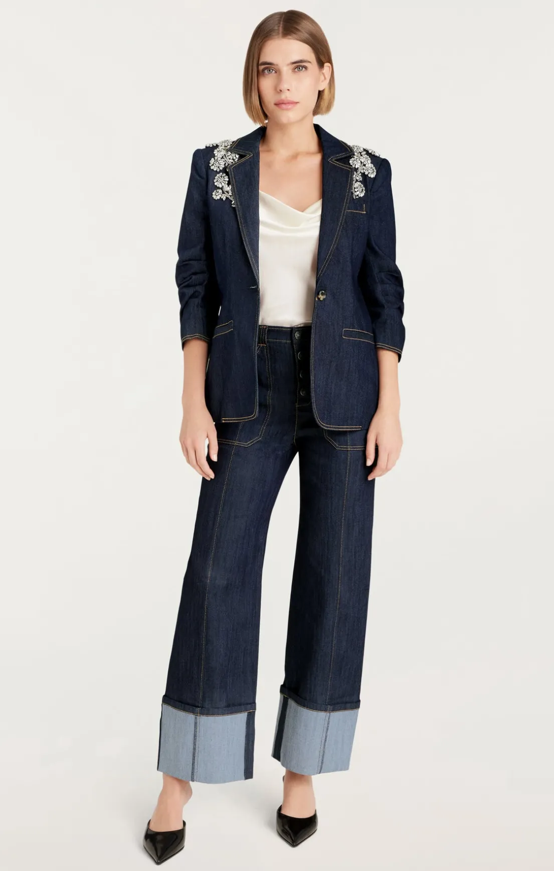 Crystal Chrysanthemum Khloe Blazer