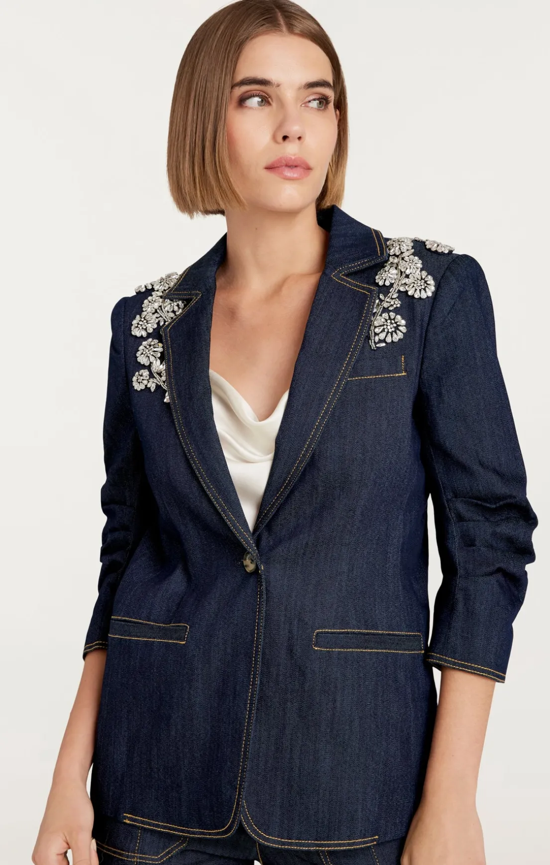 Crystal Chrysanthemum Khloe Blazer