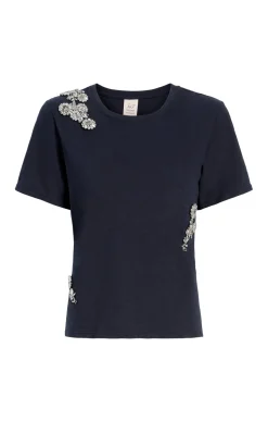 Crystal Chrysanthemum Shrunken Tee