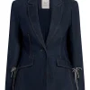 Crystal Denim Bow Cheyenne Blazer