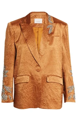 Crystal Floral Embellished Cheyenne Blazer