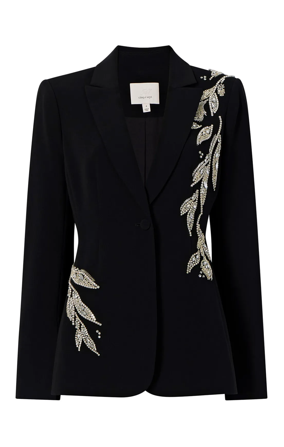 Crystal Floral Embellished Cheyenne Blazer