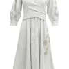 Crystal Floral Embellished Camron Dress