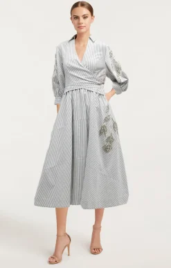 Crystal Floral Embellished Camron Dress