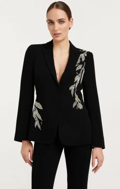 Crystal Floral Embellished Cheyenne Blazer
