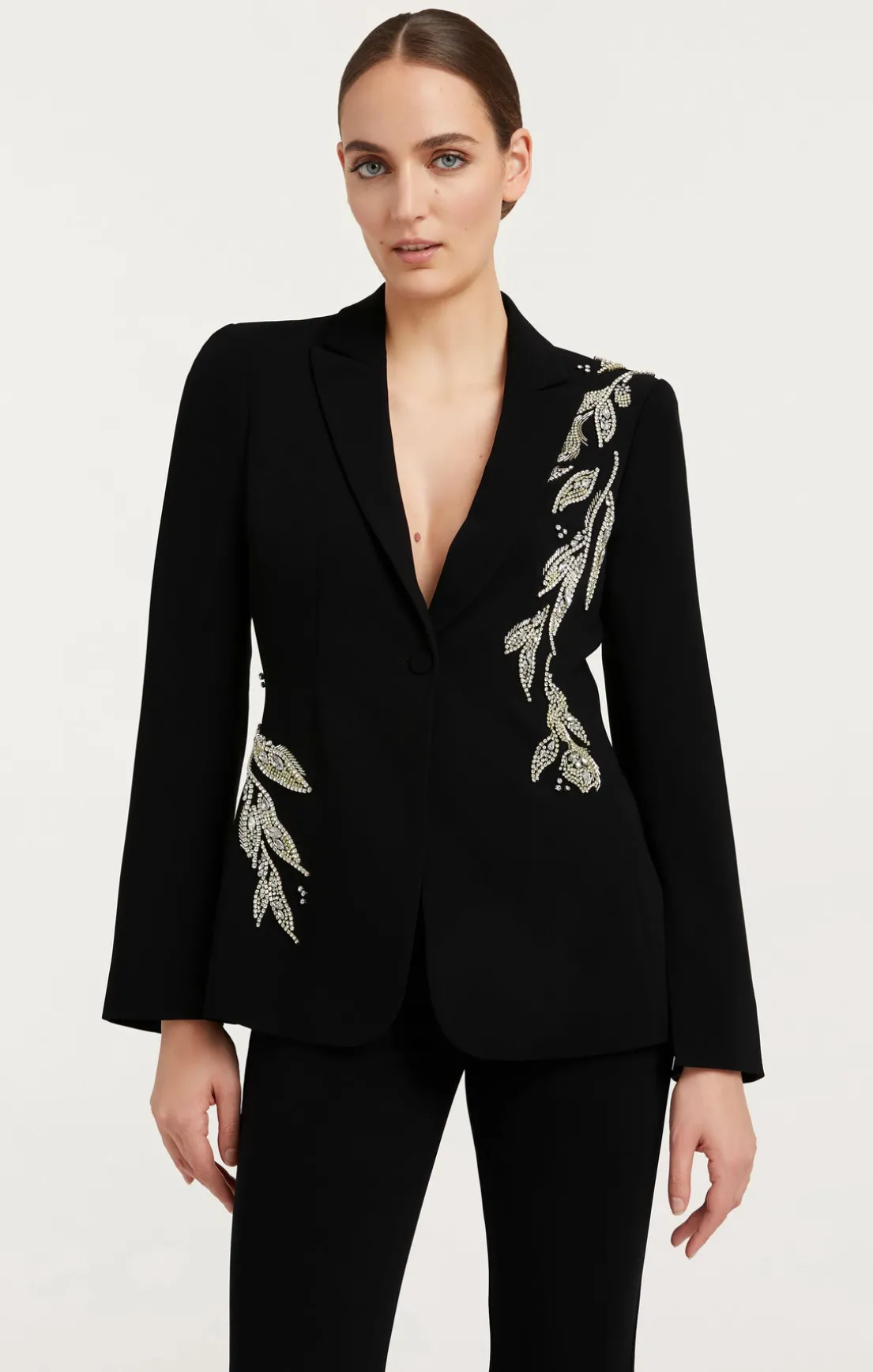Crystal Floral Embellished Cheyenne Blazer