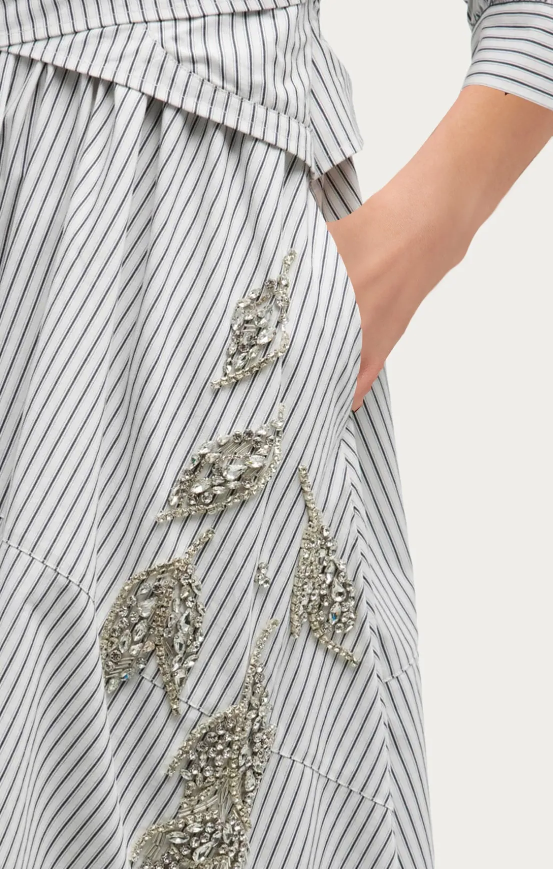 Crystal Floral Embellished Camron Dress