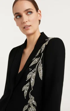 Crystal Floral Embellished Cheyenne Blazer