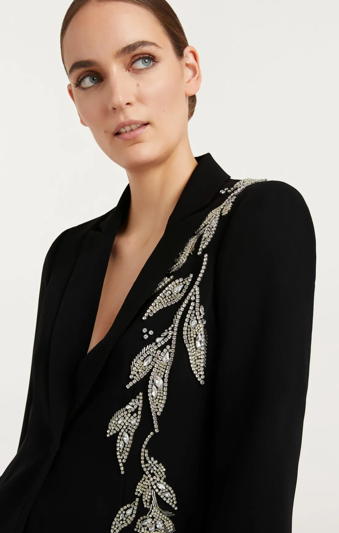Crystal Floral Embellished Cheyenne Blazer