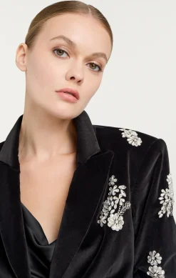Crystal Ivy Chenille Scrunched Cheyenne Blazer