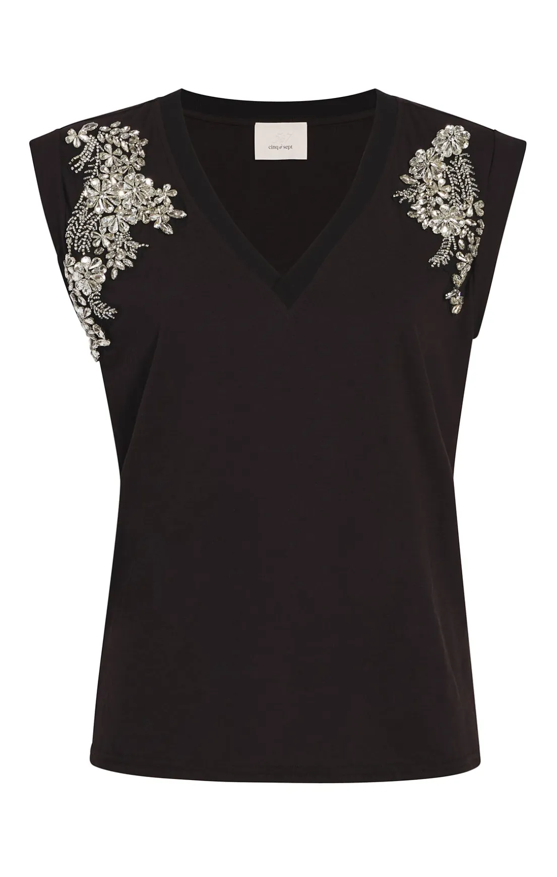 Crystal Ivy Embellished Bella Tee