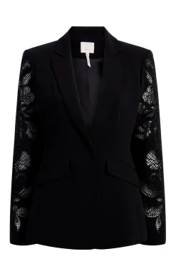 Cutout Paisley Embellished Cheyenne Blazer