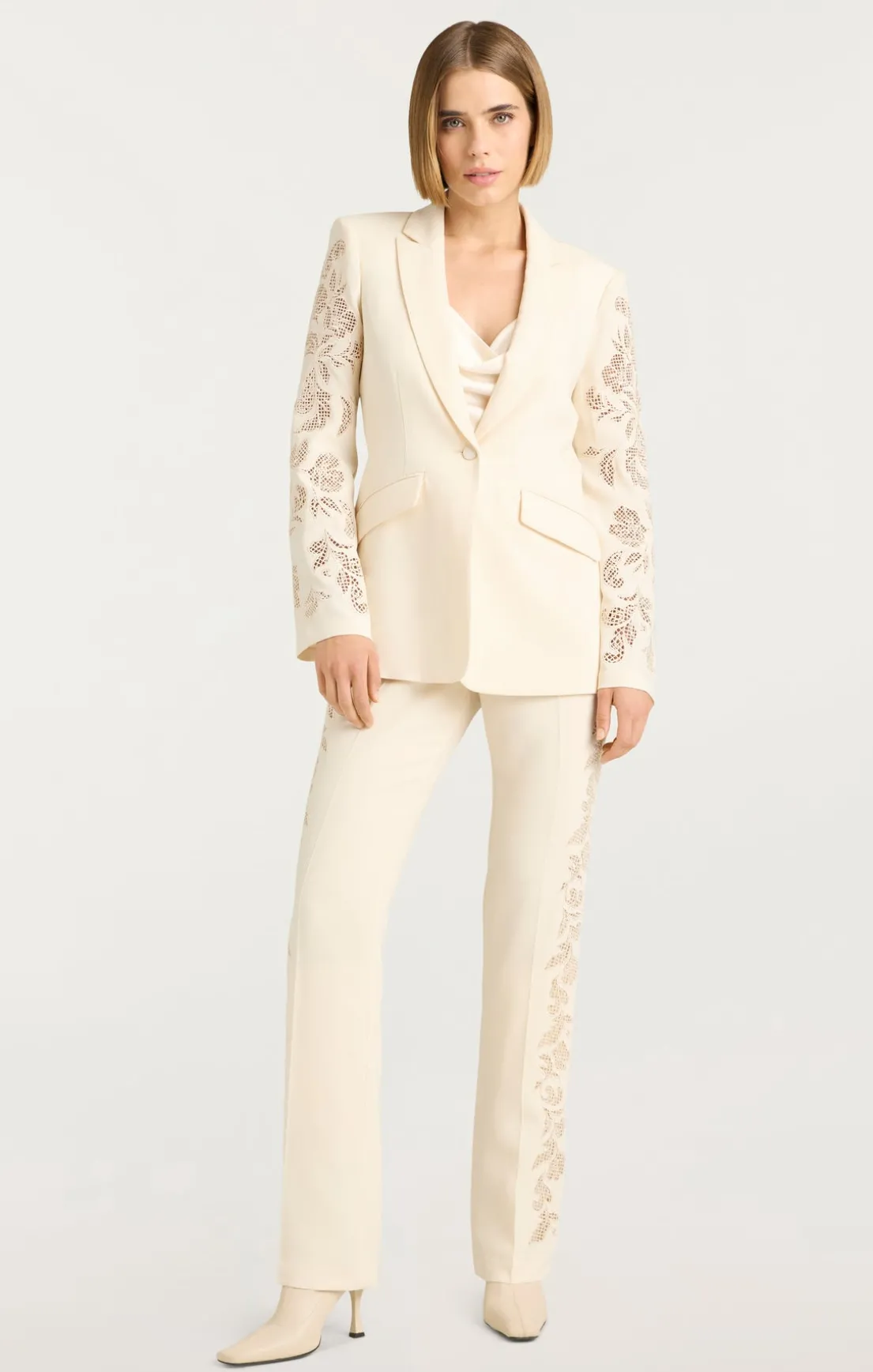 Cutout Paisley Embellished Cheyenne Blazer