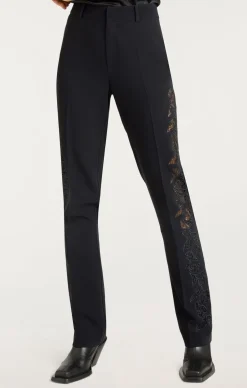 Cutout Paisley Embellished Kerry Pant